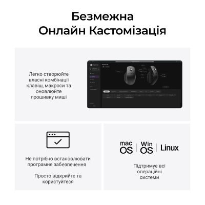 Мишка Keychron M6S Wireless/Bluetooth/USB Black (M6S-A72)