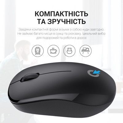 Мишка OfficePro (M183) Wireless Black (M183)