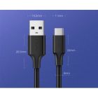 Дата кабель USB 2.0 AM to USB-C 0.25m 3A US287 black Ugreen (60114)