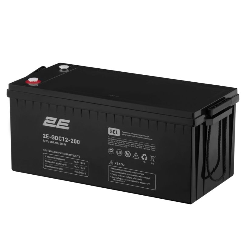 Батарея до ДБЖ 2E 12V 200Ah (2E-GDC12-200)