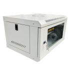 Шафа настінна GEAR 6U 19" 600x450x350 мм, + полка 19", grey (GWMSN-6U-600-450G)
