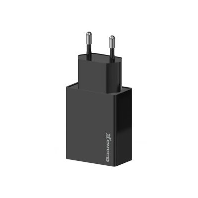 Зарядний пристрій Grand-X 5V 2.1A USB Black (CH-15B)