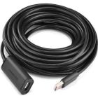 Дата кабель USB 2.0 AM to AF 5.0m Active black Ugreen (10319)