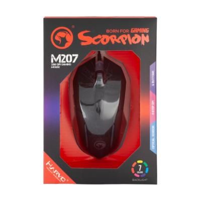 Мишка Marvo (M207) LED USB Black (M207)