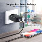 Дата кабель USB-C to Lightning 1.0m 3A 60W US304 black Ugreen (60759)