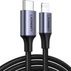 Дата кабель USB-C to Lightning 1.0m 3A 60W US304 black Ugreen (60759)