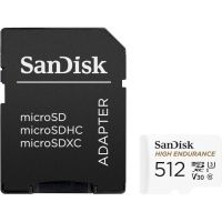 Карта пам\'яті SanDisk 512GB microSDXC High Endurance UHS-I U3 V30 + SD adapter (SDSQQNR-512G-GN6IA)