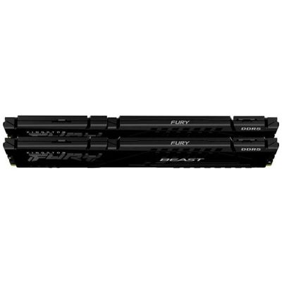 Модуль пам\'яті для комп\'ютера DDR5 32GB (2x16GB) 6000 MHz Fury Beast Black Kingston Fury (ex.HyperX) (KF560C36BBE2K2-32)
