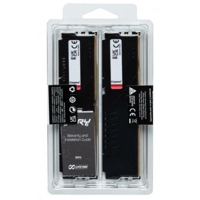 Модуль пам\'яті для комп\'ютера DDR5 32GB (2x16GB) 6000 MHz Fury Beast Black Kingston Fury (ex.HyperX) (KF560C36BBE2K2-32)