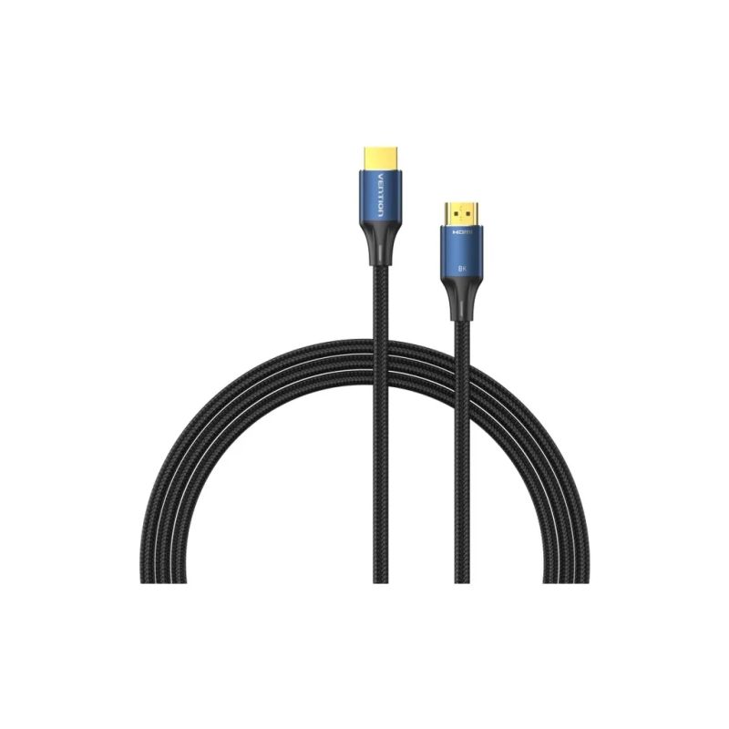 Кабель мультимедійний HDMI M to HDMI M 5.0m 8K60Hz cotton braided blue Vention (ALGLJ)