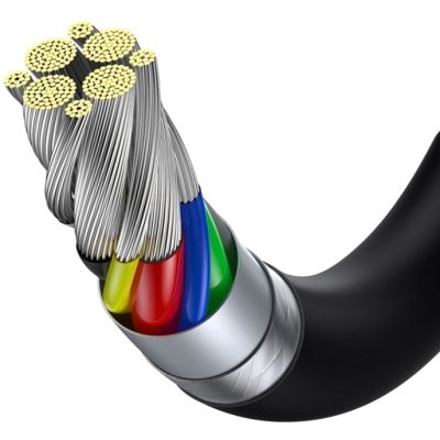Дата кабель USB-C to USB-C 1.0m 5A Black Baseus (CATYS-B01)