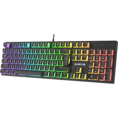 Клавіатура GamePro (MK85R) Red Switch RGB USB Black (MK85R)