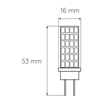 Лампочка Eurolamp Светодиодная капсульная лампа EUROLAMP LED силикон G4 5W 500Lm 400 (LED-G4-0540(220))
