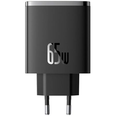 Зарядний пристрій Baseus Cube Pro Fast Charger 2C+U 65W black (P10152301113-00)