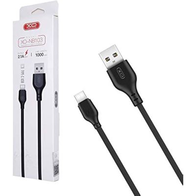 Дата кабель USB 2.0 AM to USB-C 2.0m 2.1A black XO (XO-NB103-TC-2-BK)