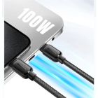 Дата кабель USB-C to USB-C 1.0m 100W black Essager (EXCTT1-TD01-P)