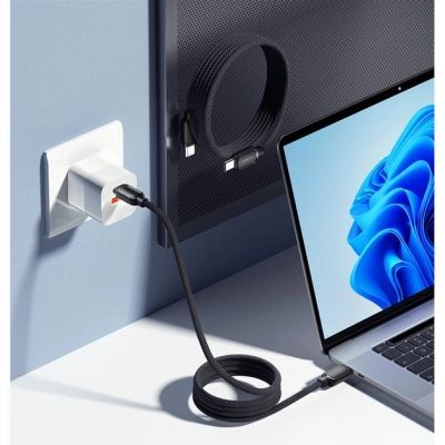 Дата кабель USB-C to USB-C 1.0m 100W black Essager (EXCTT1-TD01-P)