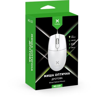 Мышка Vinga (MS-110 White)