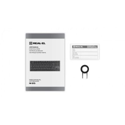 Клавиатура REAL-EL M 05 USB Grey (EL123100044)