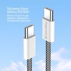 Дата кабель USB-C to USB-C 1.0m 60W 3.0А black ColorWay (CW-CBPDCC061-BK)