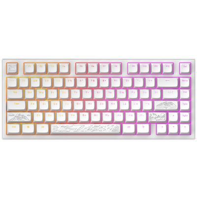 Клавіатура Dark Project ALU81 Terra Nostra PBT RGB Mech G3MS Moonstone White (DPKB_NOSTRA_81_ANSI_WHITE_UA)