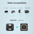 Кабель для принтера USB 2.0 AM/BM 3.0m US135 black Ugreen (10351)