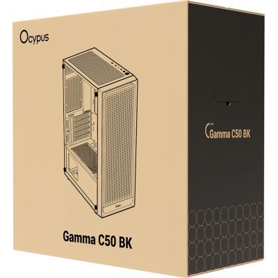 Корпус для ПК OCYPUS GAMMA C50 BK (GAMMA-C50-BKG000XX-GL)