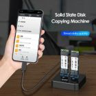 Док-станція для накопичувачів Maiwo 2*NVMe M.2 SSD Key M/B+M USB 3.1 Gen2 Type-C (K3016P)