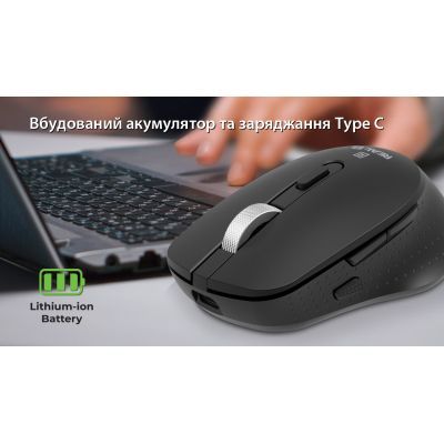 Мишка REAL-EL RM-380W Wireless Black (EL123200057)