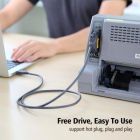 Кабель для принтера USB 2.0 to DB25 2.0m US167 black Ugreen (20224)