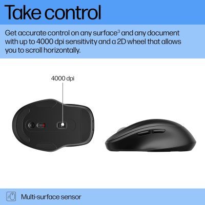 Мишка HP 510 Ultra-Fast Rechargeable Wireless Black (9C2F6AA)