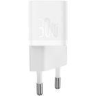 Зарядное устройство Baseus GaN5 Fast Charger USB-C 30W + Cable 1.0m Type-C 100W white (P10110902213-00)