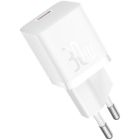 Зарядное устройство Baseus GaN5 Fast Charger USB-C 30W + Cable 1.0m Type-C 100W white (P10110902213-00)
