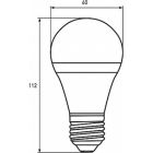 Лампочка Eurolamp LED А60 800 Lm E27 4000K 2шт (MLP-LED-A60-08274(Amber)new)