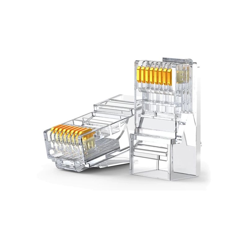 Коннектор RJ45 cat.6 UTP, NW120, 100 шт упаковка, Transparent Ugreen (60558)