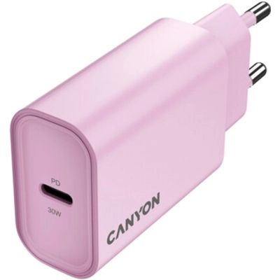 Зарядний пристрій Canyon 30CL OnCharge USB-C PD30W Pink (CNE-CHA30CLPK)