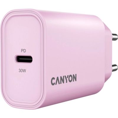 Зарядний пристрій Canyon 30CL OnCharge USB-C PD30W Pink (CNE-CHA30CLPK)
