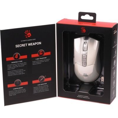 Мышка A4Tech Bloody R90 Plus Wireless Greyish White (4711421001731)