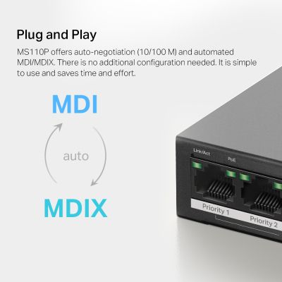 Комутатор мережевий Mercusys (MS110P)
