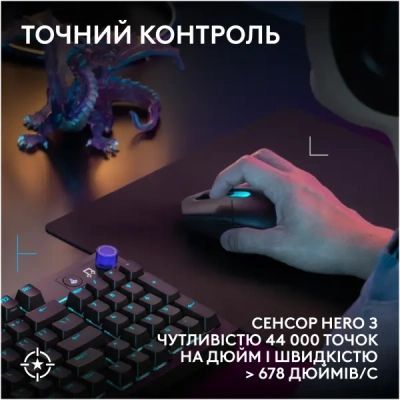 Мишка Logitech G305 X Superlight Wireless Black (910-007739)