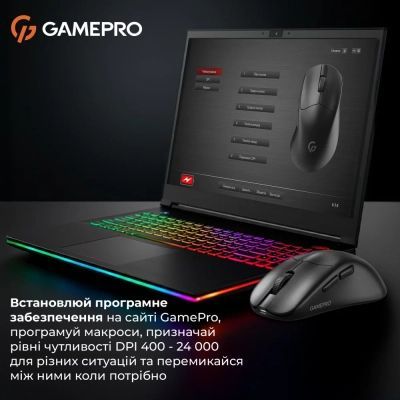 Мышка GamePro Genesis Avenger Wireless/Bluetooth/USB Black (GM096B)