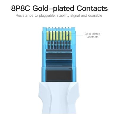 Патч-корд 5м, RJ-45 cat 5e UTP blue Vention (VAP-A10-S500)