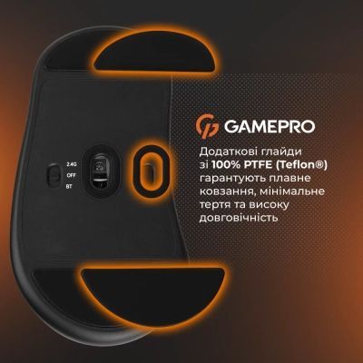 Мишка GamePro Genesis Avenger Wireless/Bluetooth/USB Orange (GM096O)