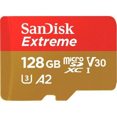 Карта пам\'яті SanDisk 128GB microSD class 10 UHS-I Extreme For Action Cams and Dro (SDSQXAA-128G-GN6AA)