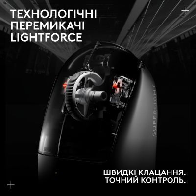 Мишка Logitech G Pro X Superlight 2 Lightspeed Wireless Black (910-006630)