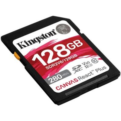 Карта пам\'яті Kingston 128GB SDXC class 10 UHS-II U3 Canvas React Plus (SDR2V6/128GB)