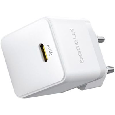 Зарядний пристрій Baseus Palm Fast Charger 1C 30W + Cable 1.0m Type-C 60W white (P10111605213-01)
