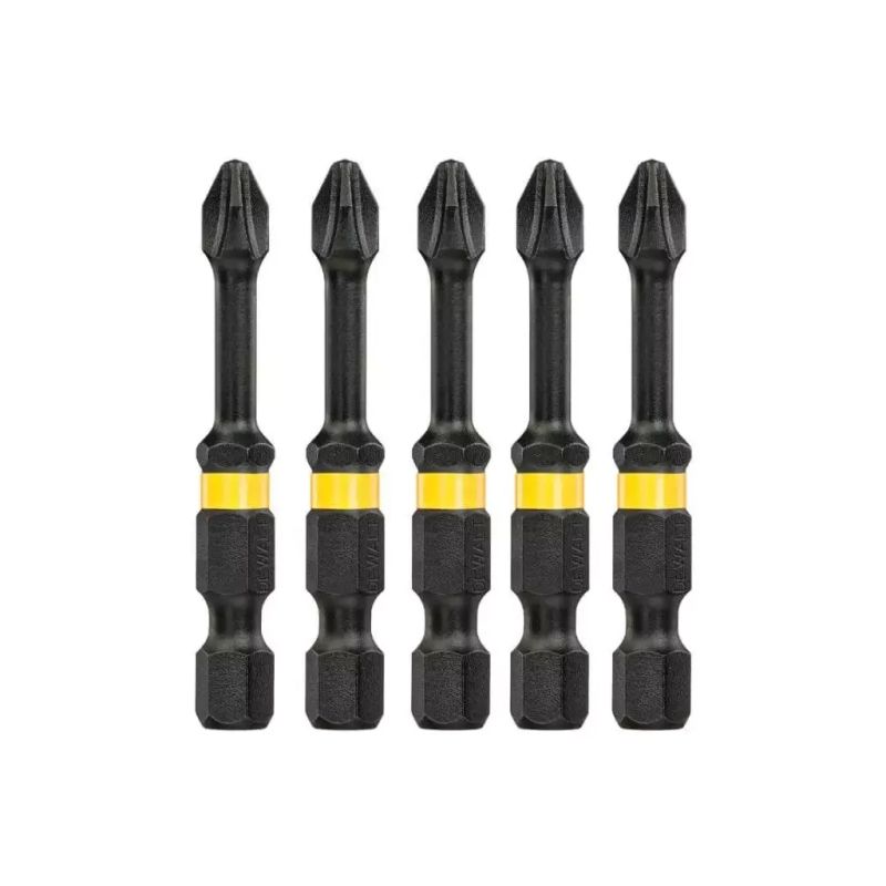 Набор бит DeWALT IMPACT TORSION, ударные, Philips, Ph2, L= 50 мм, 5 шт (DT7998T)