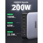 Зарядное устройство Ugreen 6xUSB 200W (4хUSB-C+2xUSB-A) Gan CD271 (40914)