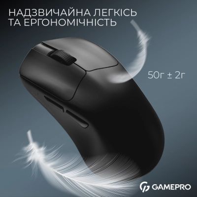 Мышка GamePro Asgard Surt Wireless/Bluetooth/USB Black (GM017B)